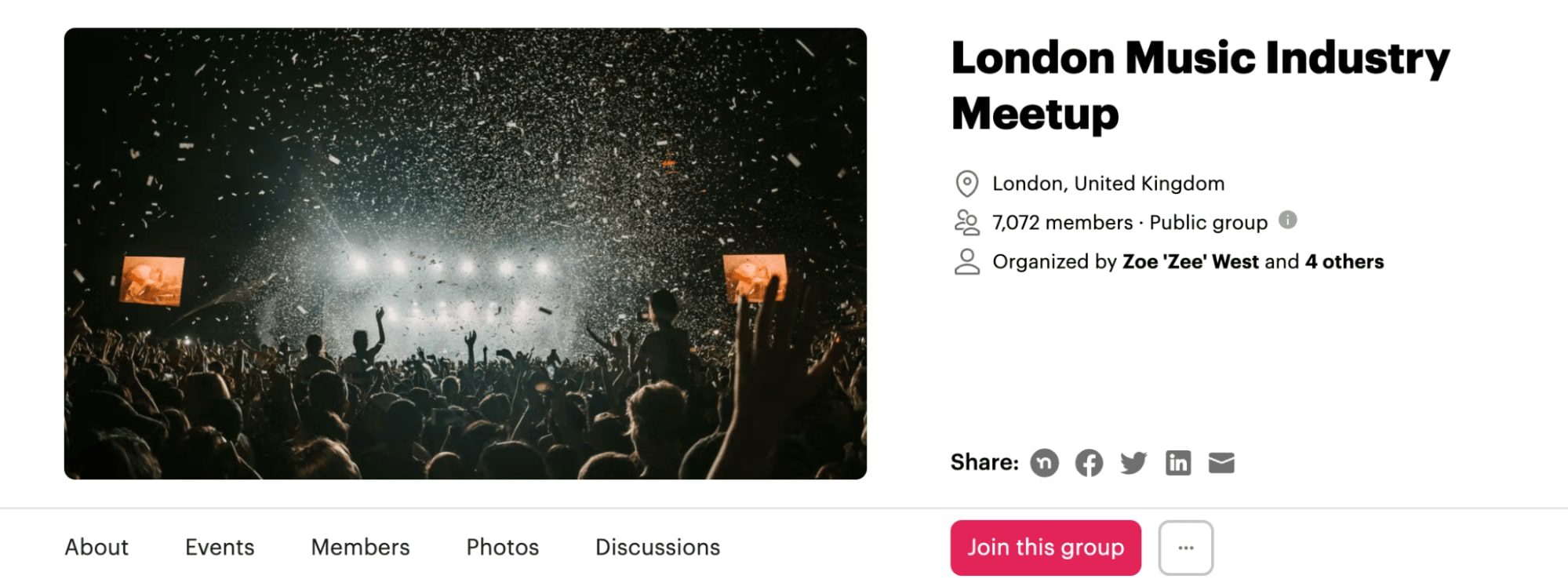 London Music Industry Meetup