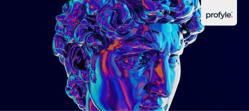 A digital statue