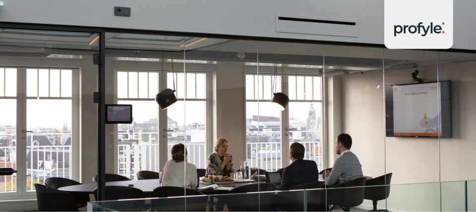 A business meeting
