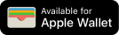 Wallet icon and text 'Available for Apple Wallet'