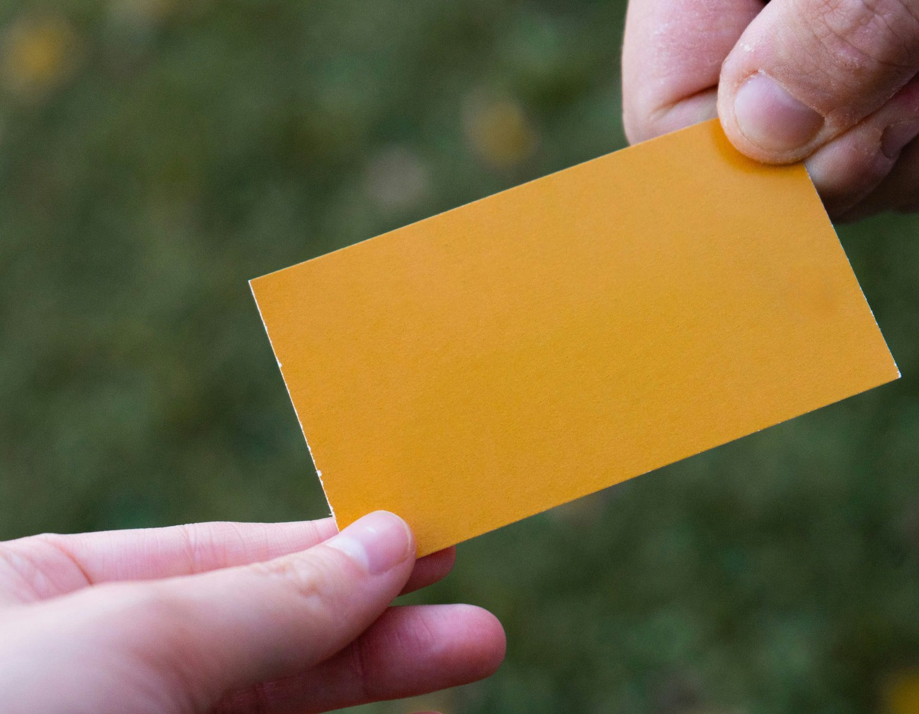Business card mockup