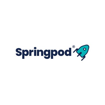Springpod logo with a rocket icon
